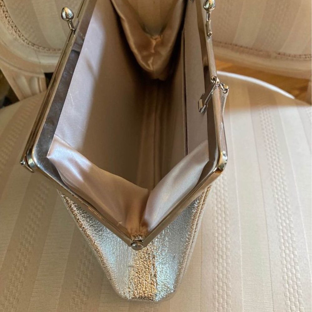 Silver Dressy  Boutique Style Pocketbook: - Picture 3 of 6